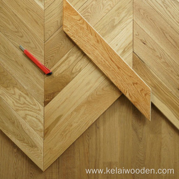 European oak chevron hardwood fishbone flooring